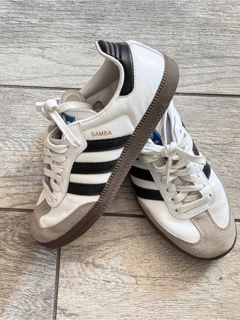 Adidas Samba OG original White Black Classic Sneaker tennis shoe size 8 women - Picture 8 of 13